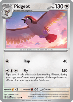 Pidgeot 018/165 151