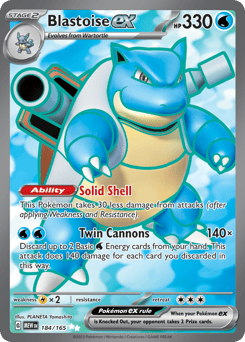 Blastoise ex 184/165 151