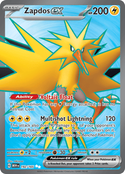 Zapdos ex 192/165 151