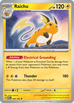 Raichu 026/165 151