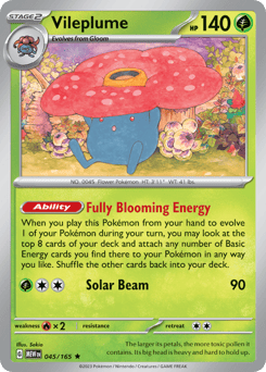 Vileplume 045/165 151