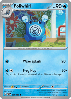 Poliwhirl 061/165 151