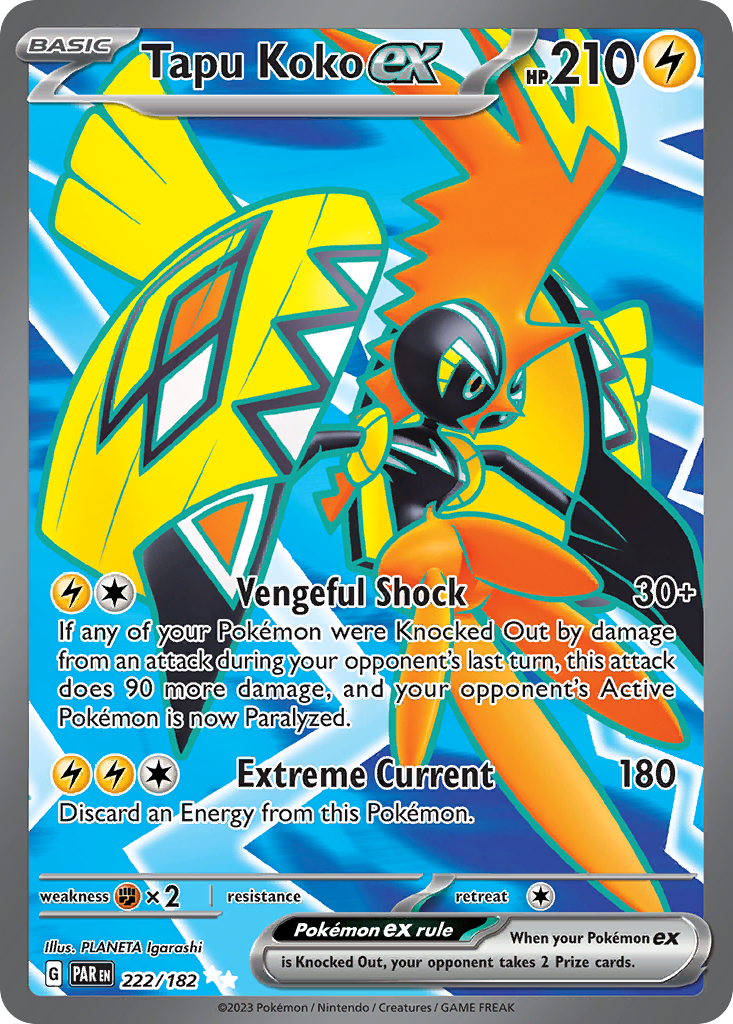 Tapu Koko ex 222/182 Paradox Rift