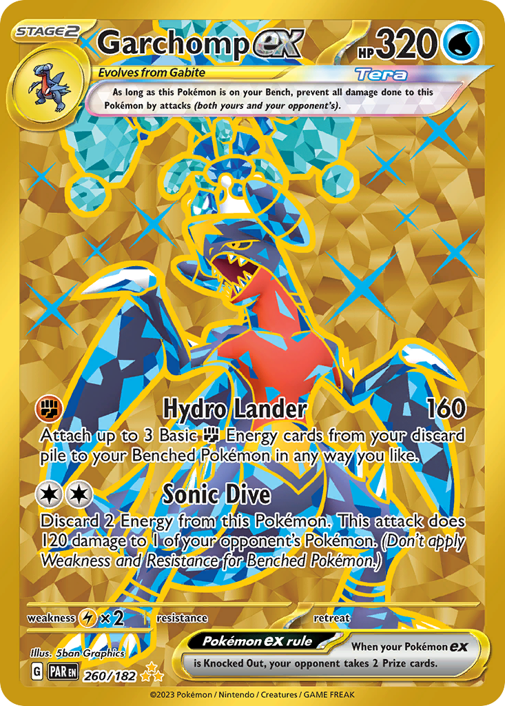 Garchomp ex 260/182 Paradox Rift
