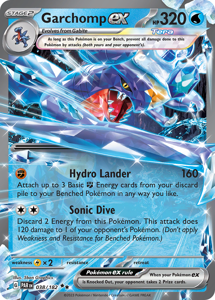 Garchomp ex 038/182 Paradox Rift