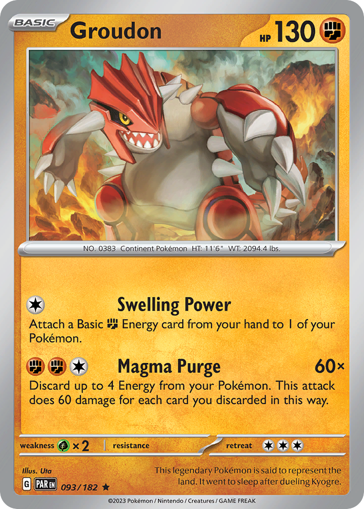 Groudon 093/182 Paradox Rift