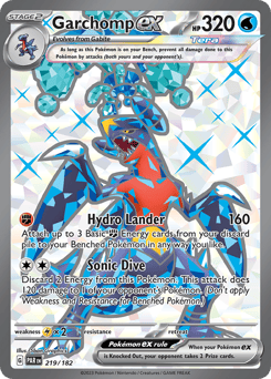Garchomp ex 219/182 Paradox Rift
