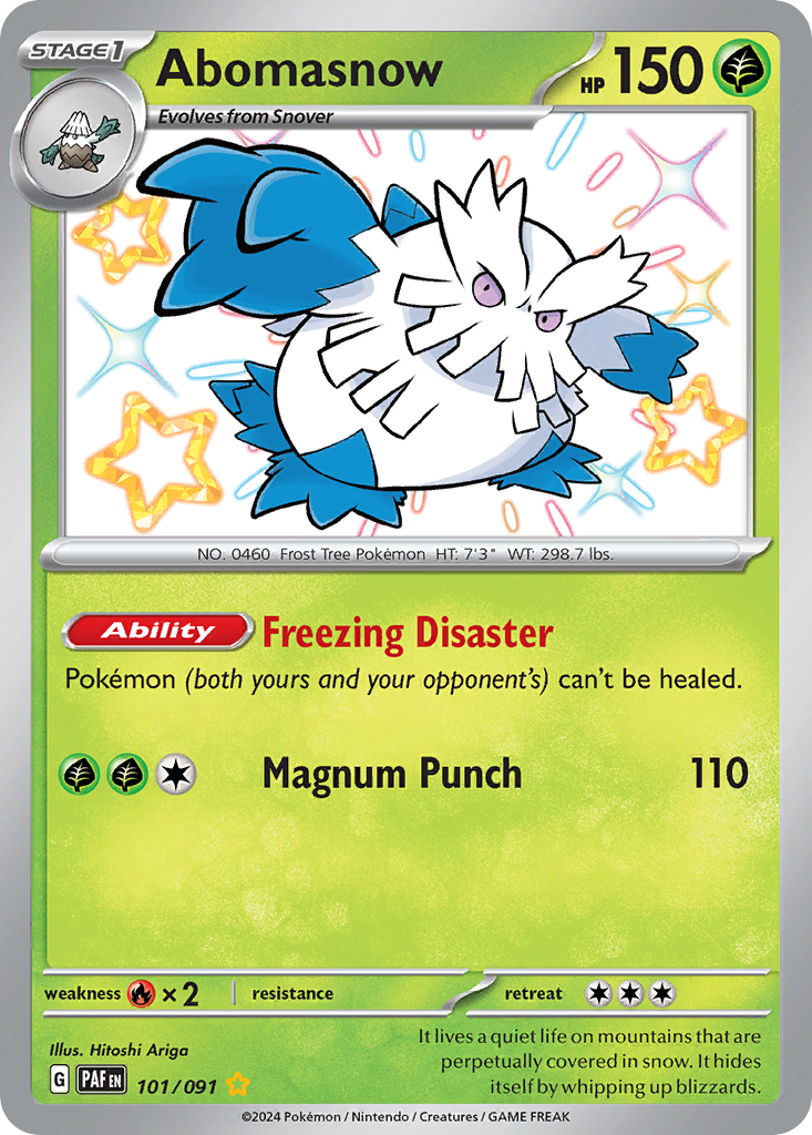 Abomasnow 101/091 Paldean Fates
