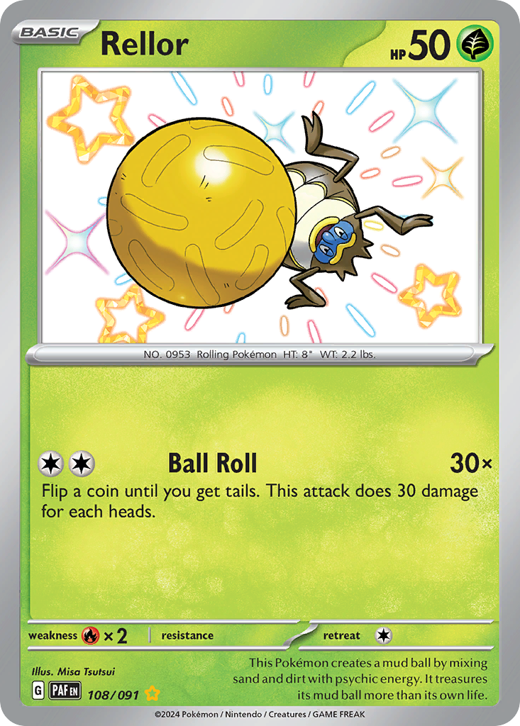 Rellor 108/091 Paldean Fates