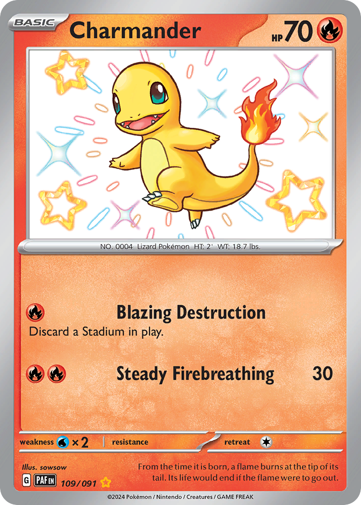 Charmander 109/091 Paldean Fates