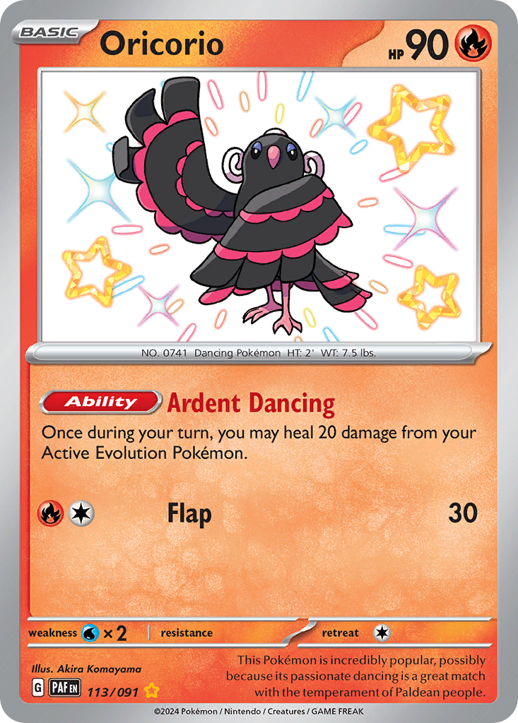 Oricorio 113/091 Paldean Fates