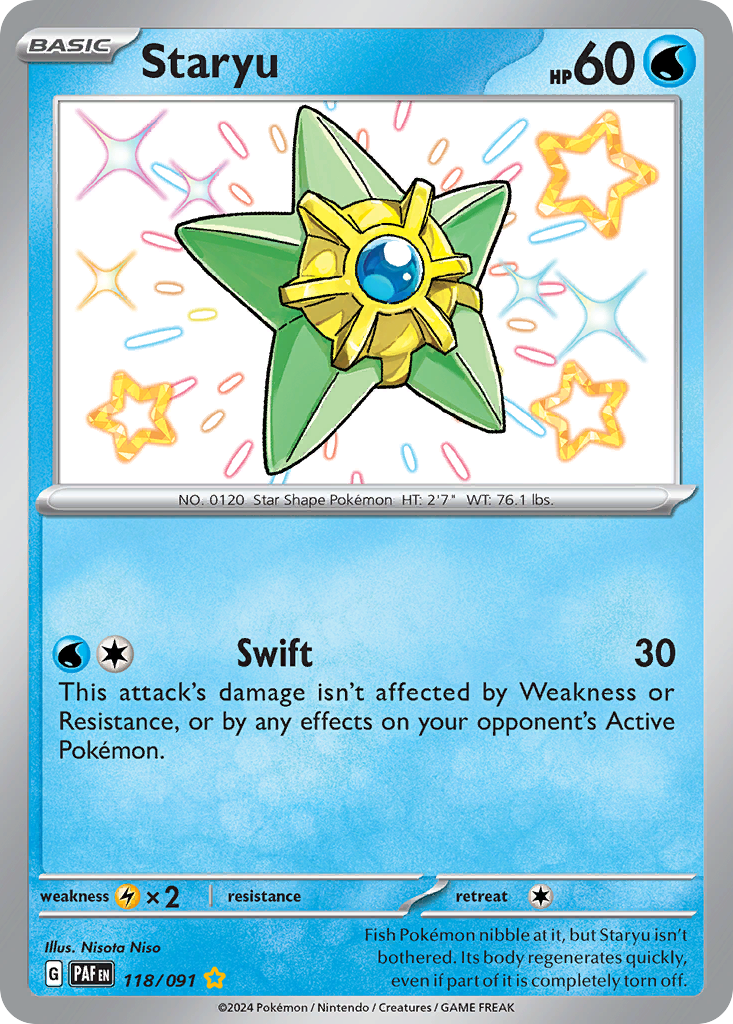 Staryu 118/091 Paldean Fates