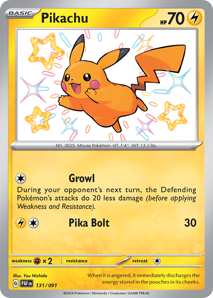 Pikachu 131/091 Paldean Fates