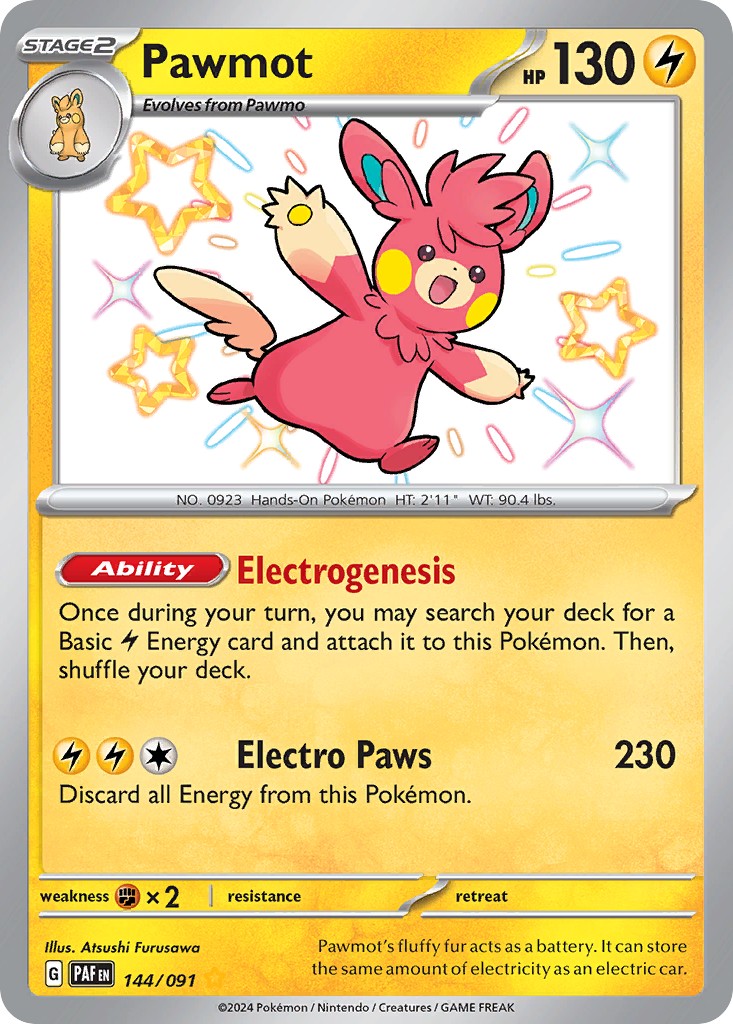 Pawmot 144/091 Paldean Fates