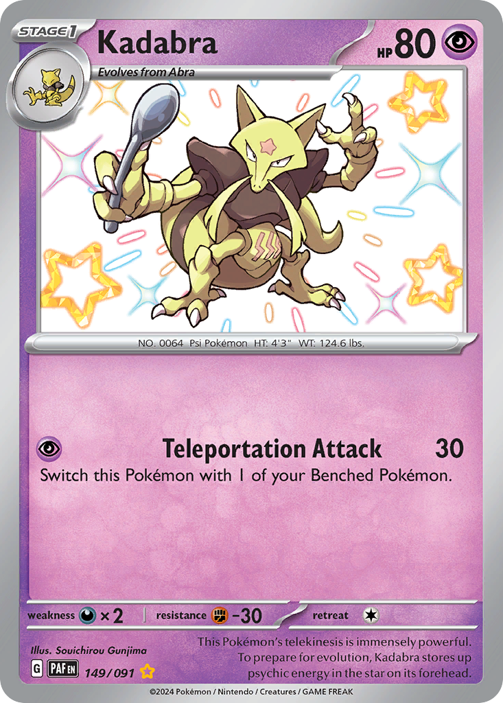 Kadabra 149/091 Paldean Fates