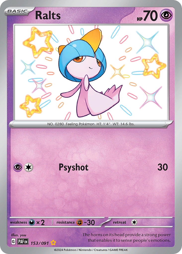 Ralts 153/091 Paldean Fates