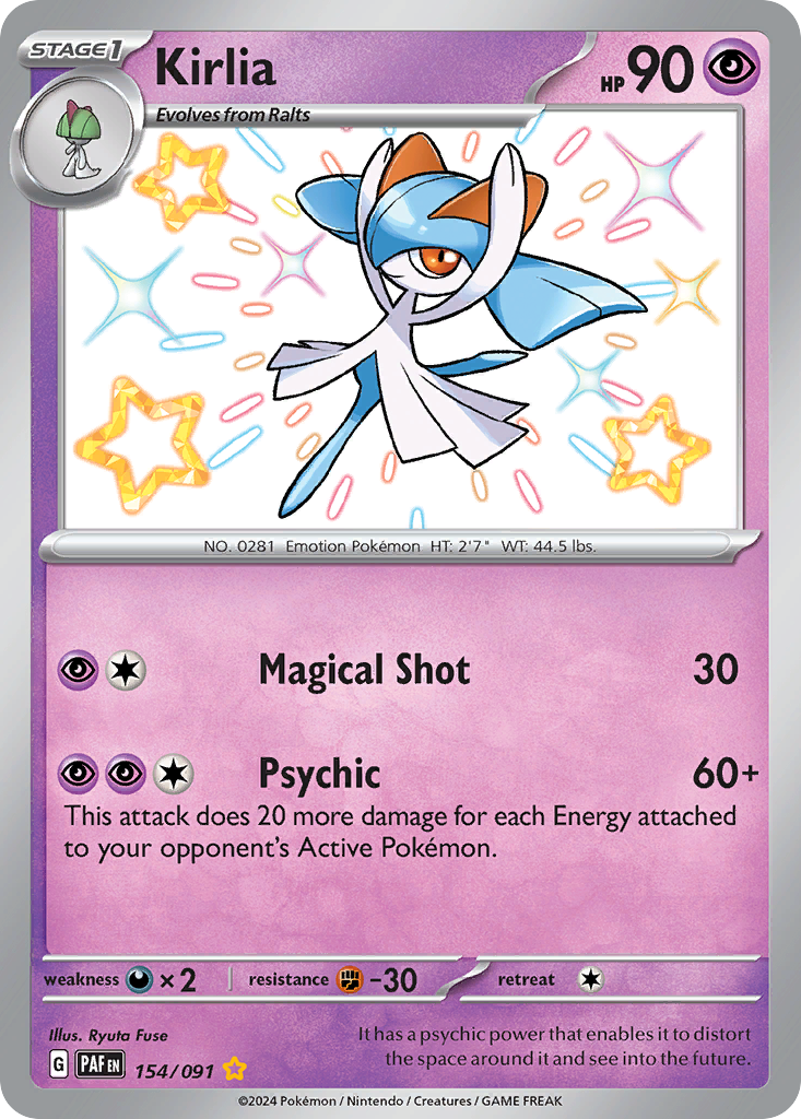 Kirlia 154/091 Paldean Fates