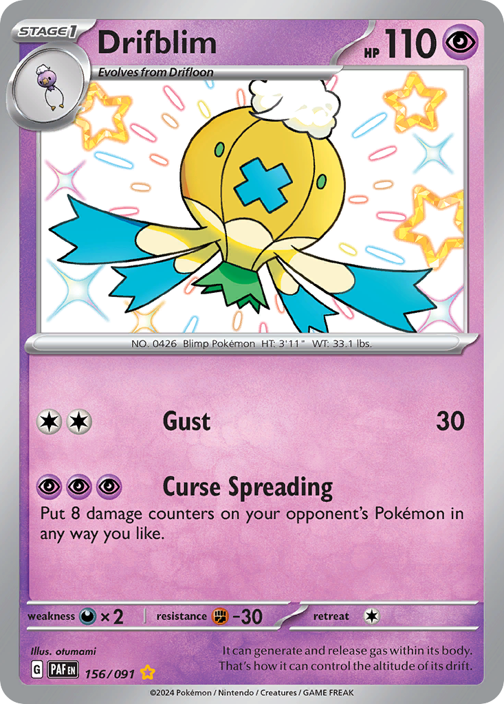 Drifblim 156/091 Paldean Fates