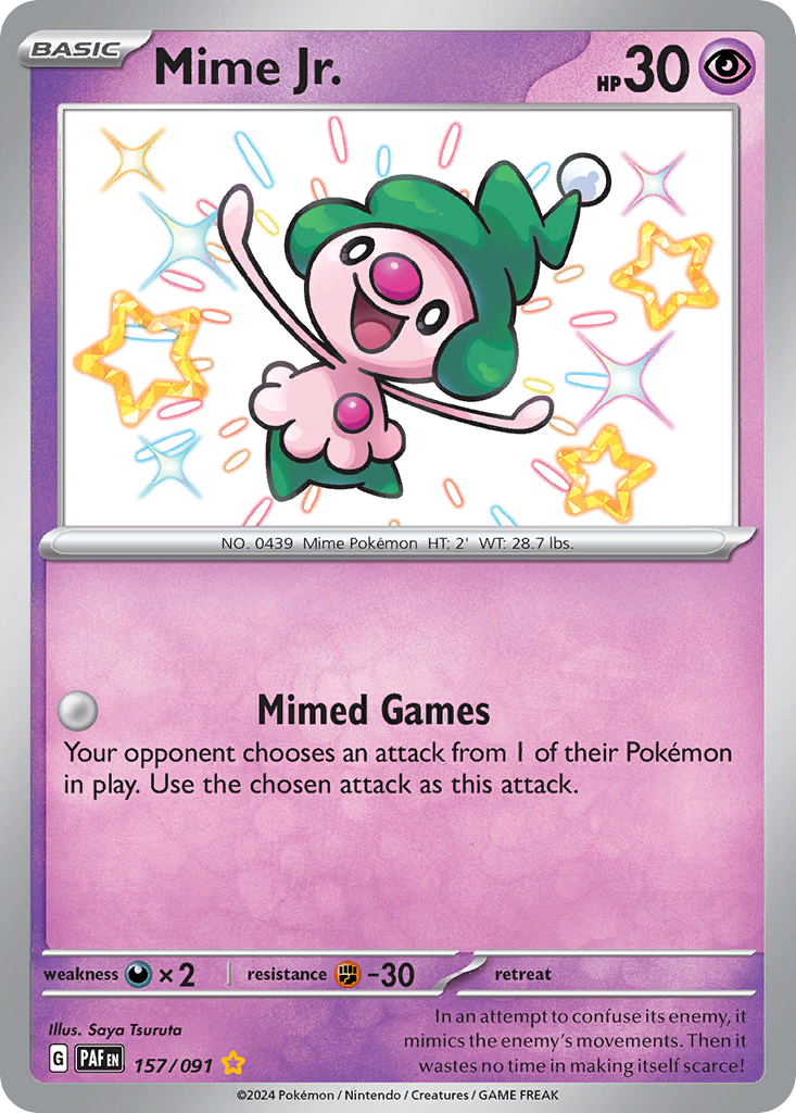 Mime Jr. 157/091 Paldean Fates
