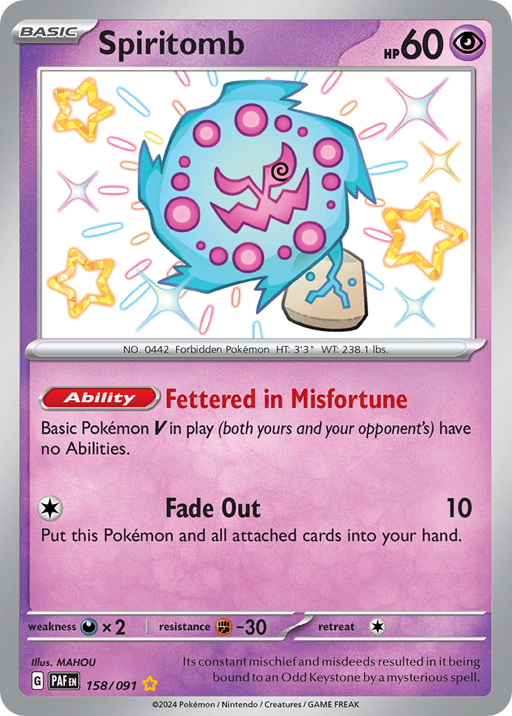 Spiritomb 158/091 Paldean Fates