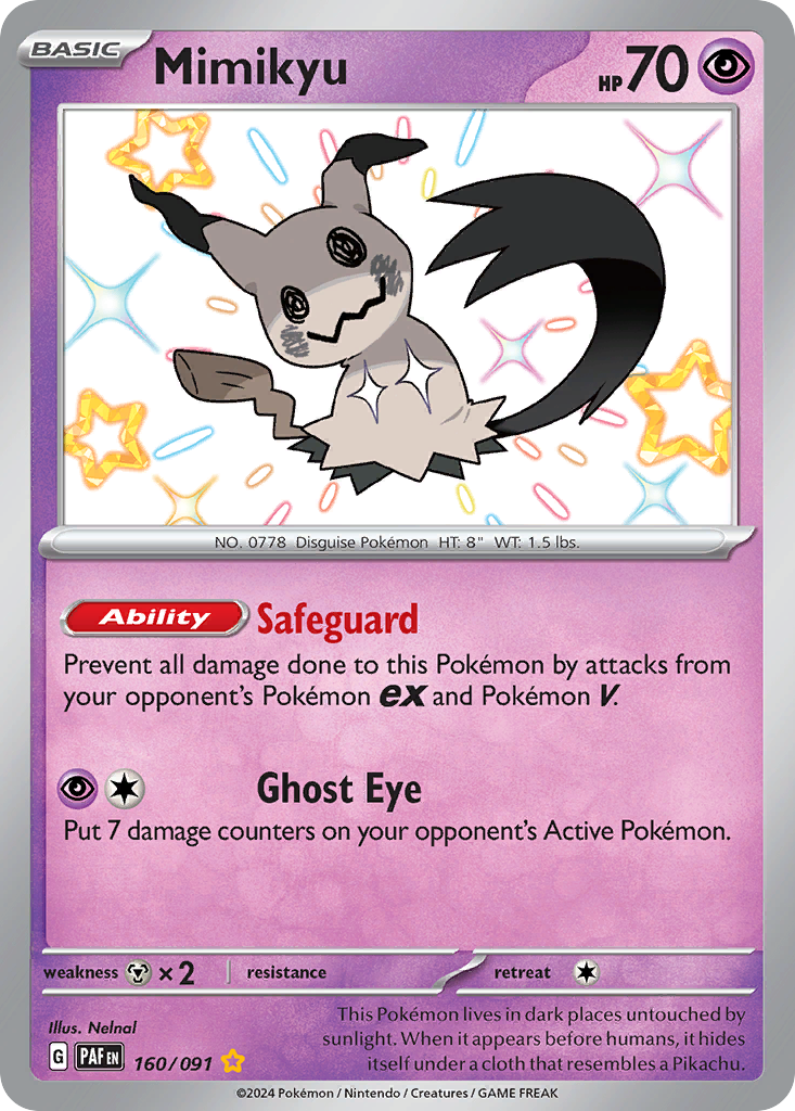 Mimikyu 160/091 Paldean Fates