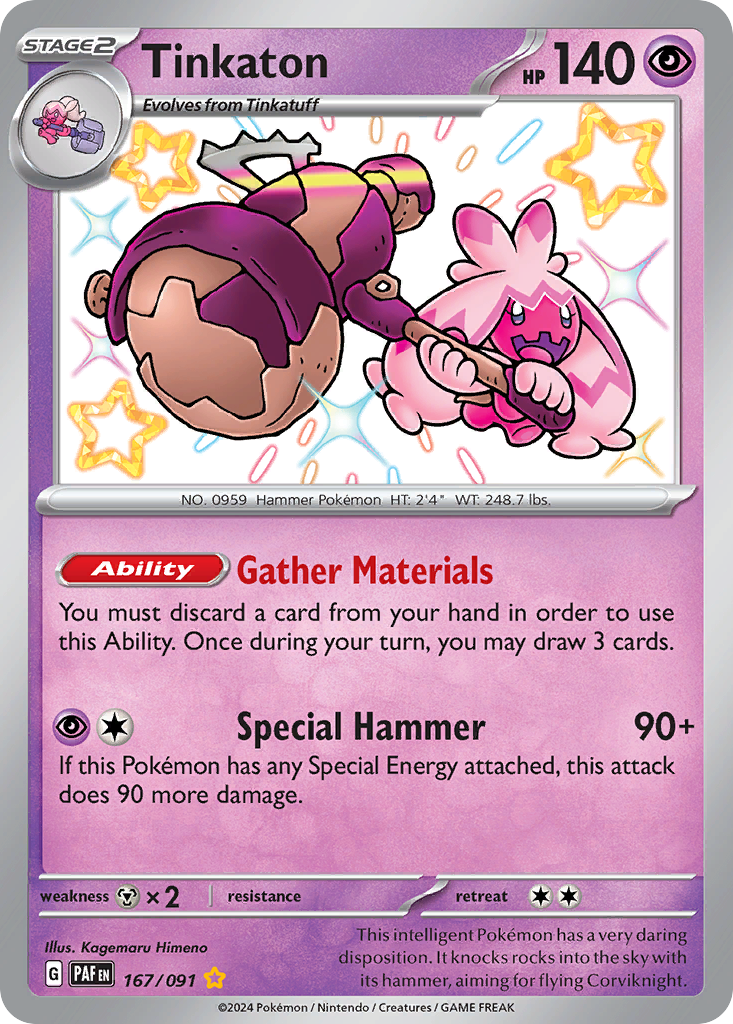 Tinkaton 167/091 Paldean Fates