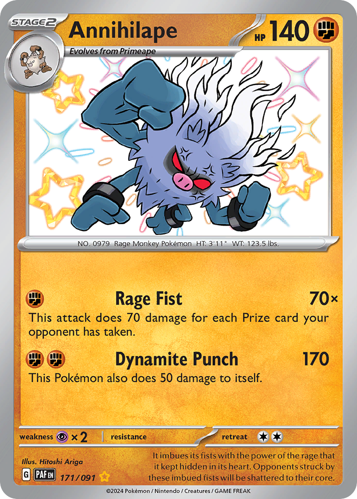 Annihilape 171/091 Paldean Fates