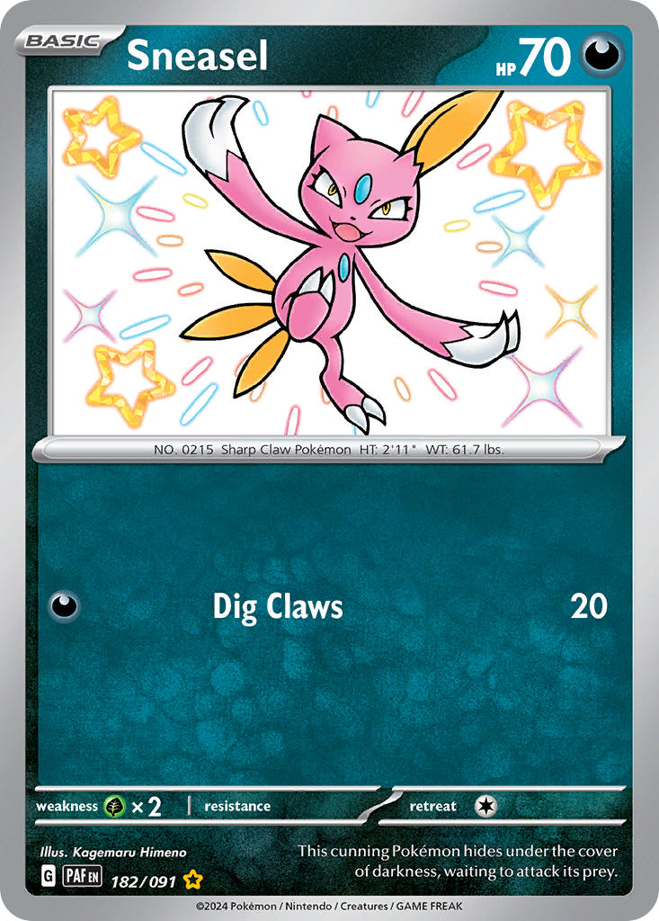 Sneasel 182/091 Paldean Fates