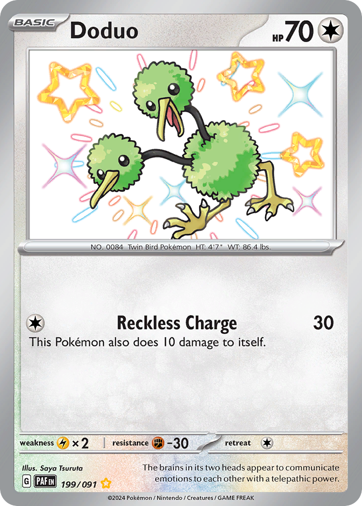 Doduo 199/091 Paldean Fates