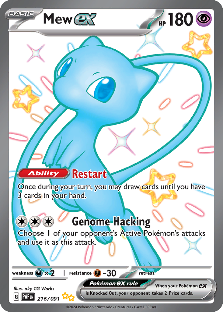 Mew ex 216/091 Paldean Fates