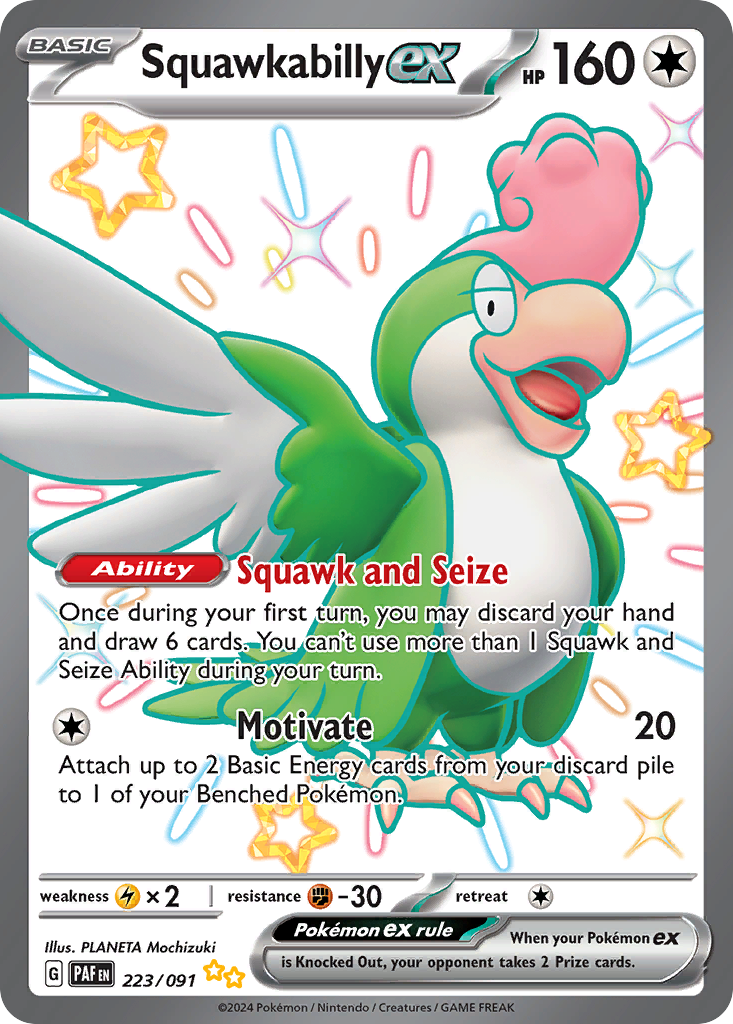 Squawkabilly ex 223/091 Paldean Fates