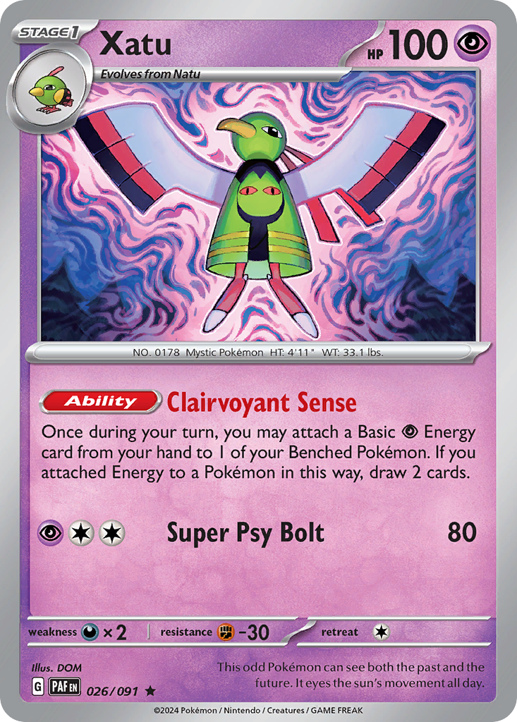 Xatu 026/091 Paldean Fates