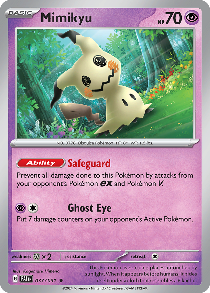 Mimikyu 037/091 Paldean Fates