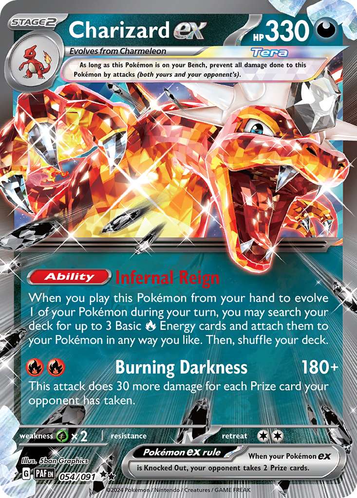 Charizard ex 054/091 Paldean Fates