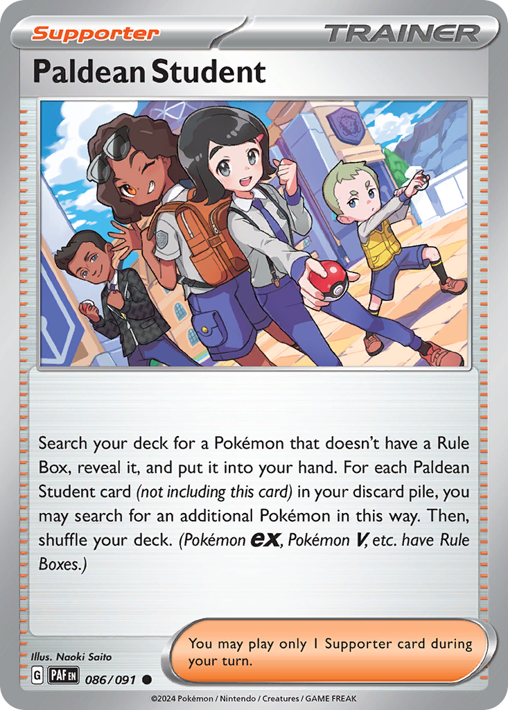Paldean Student 086/091 Paldean Fates
