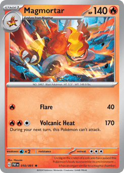 Magmortar 010/091 Paldean Fates