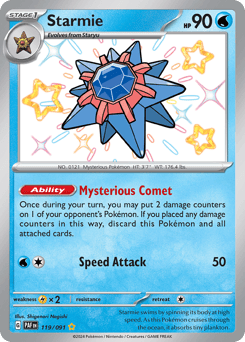Starmie 119/091 Paldean Fates