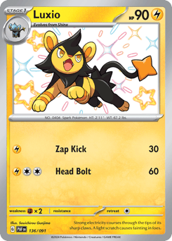 Luxio 136/091 Paldean Fates