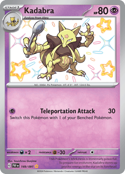 Kadabra 149/091 Paldean Fates