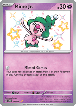 Mime Jr. 157/091 Paldean Fates