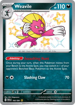Weavile 183/091 Paldean Fates
