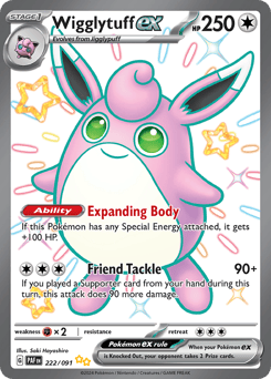 Wigglytuff ex 222/091 Paldean Fates