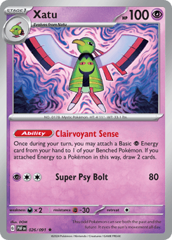 Xatu 026/091 Paldean Fates