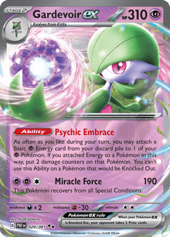Gardevoir ex 029/091 Paldean Fates