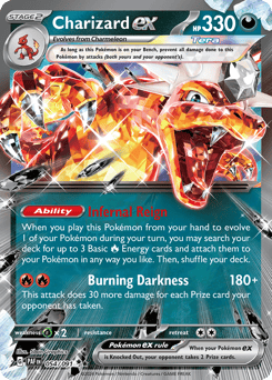 Charizard ex 054/091 Paldean Fates