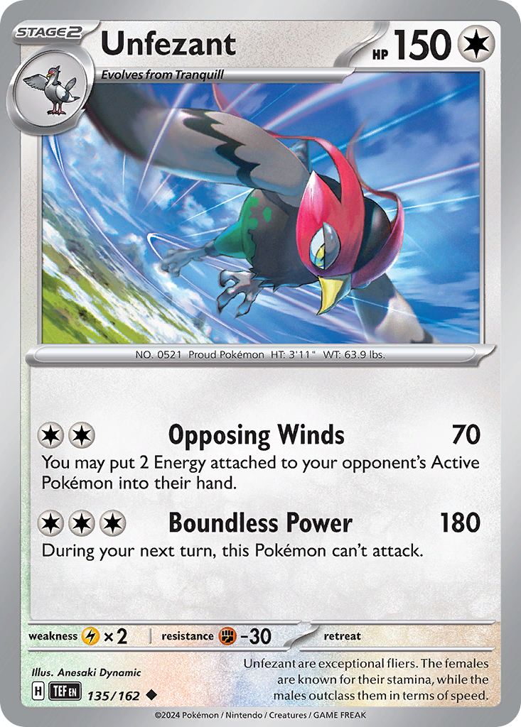 Unfezant 135/162 Temporal Forces