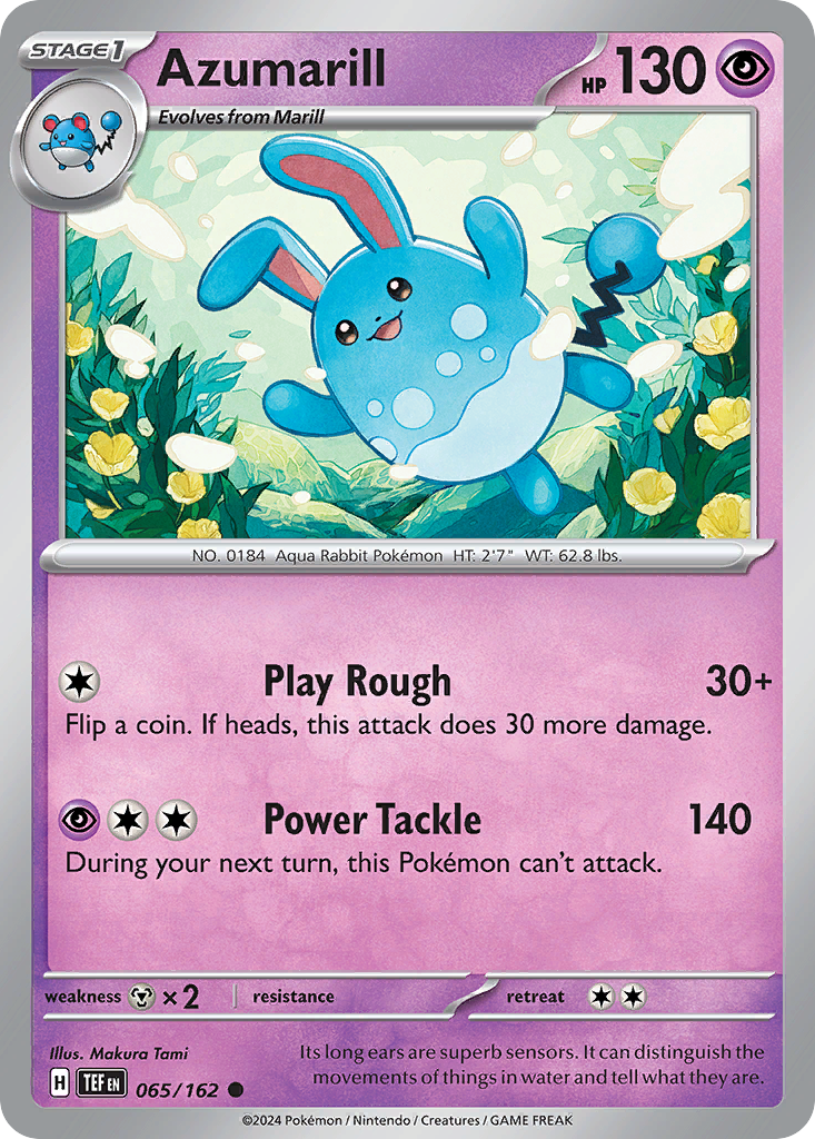 Azumarill 065/162 Temporal Forces