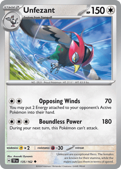 Unfezant 135/162 Temporal Forces
