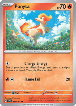 Ponyta 026/162 Temporal Forces