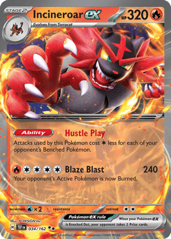 Incineroar ex 034/162 Temporal Forces